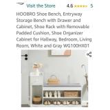 New Shoe Bench Entryway Storage Bench with Drawer