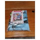 New fleece throw with blue truck and