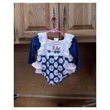 New size 6-12month little girls pink truck long