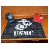 United States marine corps lot. New hat,doormat