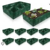(10) Pack Raised Garden Bed, 6 Grids Thickened PE