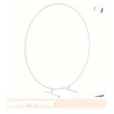 Round Backdrop Stand 6.56FT Metal White Wedding