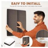 New Upholstered Wall Mounted  Panels Headboard, 3D