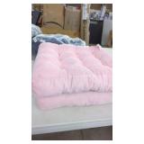 (2)  22" Floor Pillows Pink. Good Condition