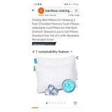 (2) New BAMBOO Standard Size Memory Foam pIllows