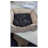 New Cozy Calming Dog Bed - Brown 20x18