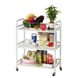 New  3 Tier Rolling Cart-with 2 Lockable Wheels