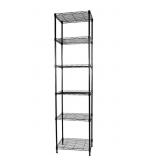 6-Tier Wire Shelving  Unit Metal Storage Rack for