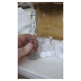 (35) 5 oz Bottles, Glass Sauce Bottles with W