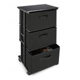 New Black  Dresser Storage with 3 Drawers, Fabric
