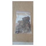 100 Mixed Dates Wheat Pennies