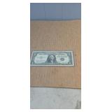 1957B  Blue Seal Silver Certificate in protective