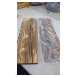 (2)  24" Floating Shelves, Natural Solid Wood