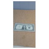 1957B  Blue Seal Silver Certificate in protective