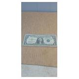 1957B  Blue Seal Silver Certificate in protective