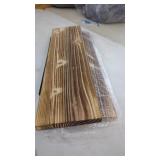 (2) 24" Floating Shelves, Natural Solid Wood
