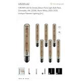 CROWN LED 6x Smoky Edison Flute Light Bulb Pack,