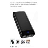 Portable Charger Power Bank 40000mAh Powerbank PD