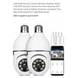 2 pack - Light Bulb Security Camera Wireless