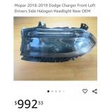 2018-2019 Dodge Charger Front Left Drivers Side
