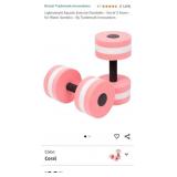 Pink/Coral Lightweight Aquatic Exercise Dumbells