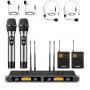 New  UHF Wireless Microphones System with Metal