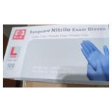 Size Large Nitrile Exam Gloves 100 gloves