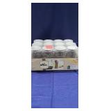 12 Pk Kerr Qt Size Canning Jars w/ Lids & Bands,