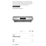 NEW Hauslane 30" Range Hood w/ LED, Stainless