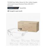 NEW 6 Pk Clear Safety Glasses w/ Scratch Impact