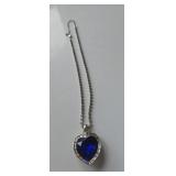 Blue Stone Heart Necklace