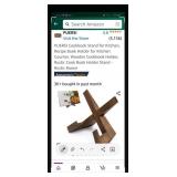 (NEW) Rustic Brown Cookbook Stand