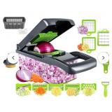 NEW 16 in 1 Vegetable Chopper w/ Stainless Steel