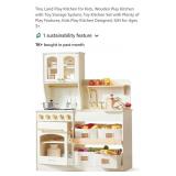NEW Wooden Play Kitchen w/ Toy Storage System,