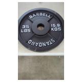 New Standard Olympic 35LB Weight Plates,  Barbell