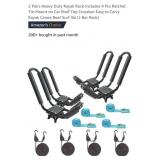 NEW 2 Pairs Kayak Rack-Includes 4 Pcs Ratchet
