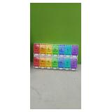 (New) Pill Organizer  AM/PM with push buttons.