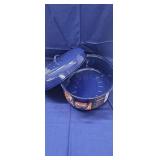 18" Roaster w/ Lid, Blue Enamel*new, has