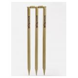 Wooden Cricket Stumps/Wickets w/ Bails, 5