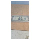 1957  Blue Seal Silver Certificate in protective