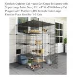 NEW Cat Enclosure w/ Super Large Enter Door, 41"L