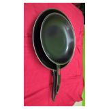 2 New Red Skillets 10" & 12"