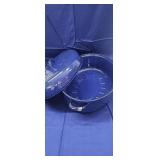 18" Roaster w/ Lid, Blue Enamel*new, has