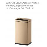 6 Gal Trash Can, Square Champagne