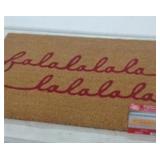 FALALALALALA  Rubber Backed Boot Scraper Holiday