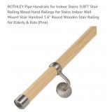 NEW 9.8FT Stair Railing, Indoor, Pine