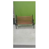 Cast Iron Doll Bench  16"w  x 11" High x 6" Deep