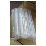 (50)  7.5" Colossal Straws Poly-Wrapped, Diagonal