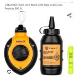 NEW Chalk Line Tool w/ Blue Chalk Powder,100 ft.