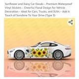 NEW Sunflower & Daisy Car Decals ï¿½ Ideal for